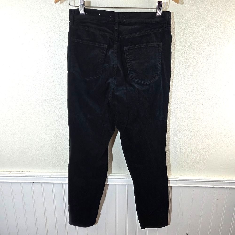 Loft Women's Classic Black Velvet Dress Pants Size 30/10/Medium - Picture 2 of 11